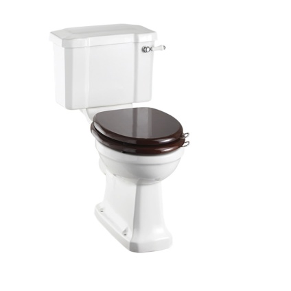 Product Cut out image of the Burlington Rimless Slimline Close Coupled Toilet